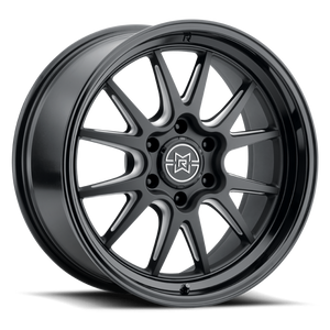 Method Raised MR802 20x10 / 6x5.5 BP / 10mm Offset / 106.25mm Bore - Double Black Milled Wheel