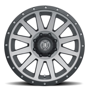 ICON Compression 20x10 8x180 -19mm Offset 4.75in BS 124.2mm Bore Titanium Wheel