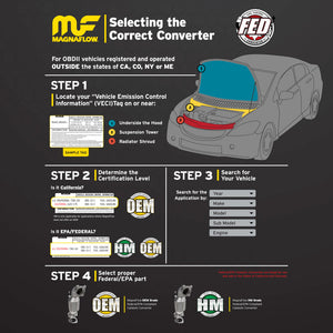 MagnaFlow Conv DF 99-05 Subaru Forester/96-97 & 99-05 Impreza/01-03 Legacy/00-05 Outback Front/Rear