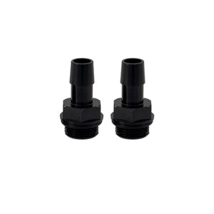 Mishimoto 2pcs. M20x1.5 1/2in Aluminum Catch Can Fittings - Black