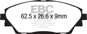 EBC 2020+ Mazda CX-30 2.5L Greenstuff Front Brake Pads