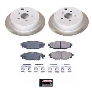 Power Stop 10-14 Subaru Outback Rear Semi-Coated Rotor Kit