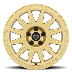 ICON Ricochet 17x8 5x4.5 38mm Offset 6in BS - Gloss Gold Wheel