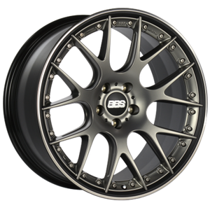 BBS CH-RII 21x9.5 5x112 ET33 Satin Platinum Center Blk Lip w/Etching SS Rim Prot Wheel -82mm PFS Req