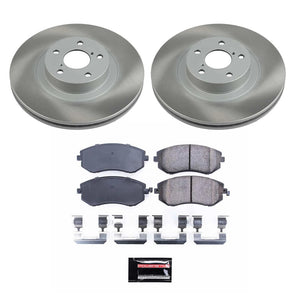 Power Stop 05-12 Subaru Outback Front Semi-Coated Rotor Kit