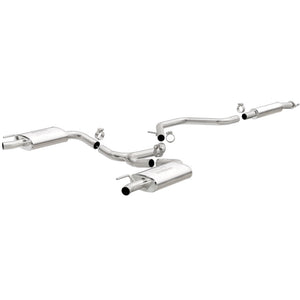 MagnaFlow Cat-Back SS 2.25/2.5in Dual Split Rear Exit Polished 3in Tip 2015 Chev Impala 3.6L V6