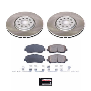 Power Stop 14-22 Jeep Cherokee Front Semi-Coated Rotor Kit