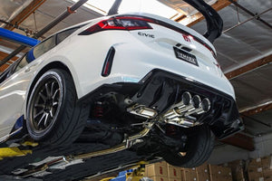 Remark 2023+ Honda Civic Type-R (FL5) Triple Tip Catback Exhaust w/ Triple Tip & Front Pipe