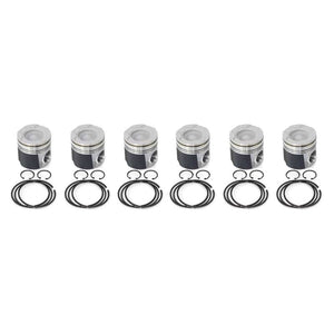 Industrial Injection 04.5-07 Dodge 24V STD Piston w/ Rings/Wrist Pins/Clips Coated / Chamfered - Set