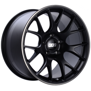 BBS CH-R 19x9.5 5x120 ET35 Satin Black Polished Rim Protector Wheel -82mm PFS/Clip Required
