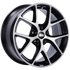 BBS SR 17x7.5 5x100 ET37 Satin Black Diamond Cut Face Wheel -70mm PFS/Clip Required