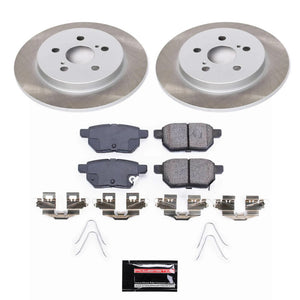 Power Stop 12-15 Toyota Prius Plug-In Rear Semi-Coated Rotor Kit