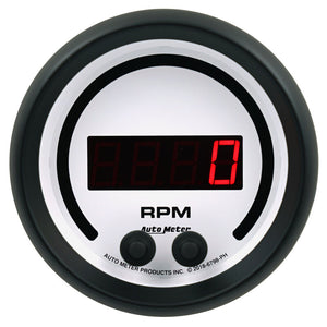 Autometer 85.7mm White 0-16K RPM Tachometer Phantom Elite Digital Gauge