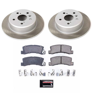 Power Stop 92-96 Toyota Camry Rear Semi-Coated Rotor Kit