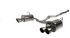 Invidia 15+ Subaru STI 4Dr Q300 Single Layer Stainless Steel Quad Tip Cat-Back Exhaust