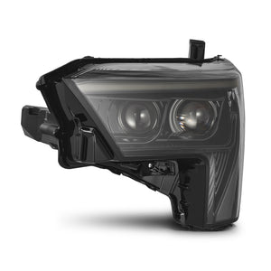 AlphaRex 22-23 Toyota Tundra LUXX-Series Headlights Alpha-Blk w/White DRL - Req 810029 OR 810030