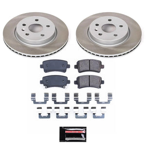 Power Stop 10-11 Saab 9-5 Rear Semi-Coated Rotor Kit