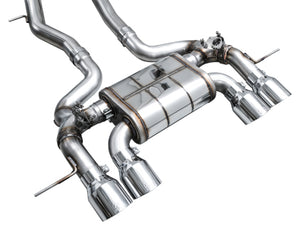 AWE Tuning 23-24 BMW G87 M2 Track Edition Exhaust - Chrome Silver Tips