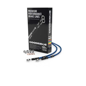 Goodridge 77-80 BMW R100RS Full Electric Blue Front SS Brake Lines