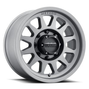 Method MR704 HD 17x9 18mm Offset 8x6.5 130.81mm CB Titanium Wheel