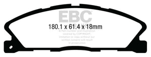 EBC 13-19 Ford Explorer 3.5TT Greenstuff Front Brake Pads