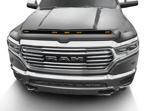 AVS 19-22 RAM 1500 (Excl. Sport Hood) Aeroskin Lightshield Color Match Hood Protector -Billit Silver