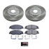 Power Stop 08-14 Cadillac CTS Front Semi-Coated Rotor Kit