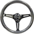 NRG Classic Wood Grain Steering Wheel (350mm) Chameleon/Pearlescent Paint Grip w/Blk 3-Spoke