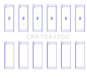 King Engine Bearings Toyota 2Jzge/2Jzgte/24V 3.0L (Size +.026mm) Connecting Rod Bearing Set