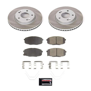 Power Stop 18-22 Hyundai Kona Front Semi-Coated Rotor Kit