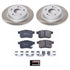 Power Stop 08-10 Honda Accord Rear Semi-Coated Rotor Kit