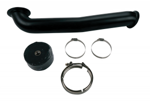 Wehrli GMC/Chevrolet LLY/LBZ/LMM Duramax 6.6L w S400 Single Turbo 3in Down Pipe - Black