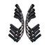 Moroso GM LS 11 Inch Long Coil On Plug 90 Deg Boots Unsleeved Ultra Spark Plug Wire Set -Black