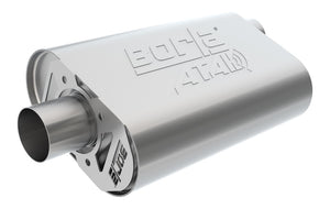 Borla CrateMuffler Big Block Mopar 383/413/426/440 2.5in Offset/Center 14inx4.35inx9in Oval Muffler