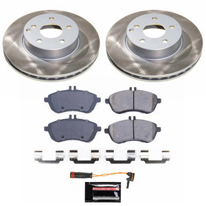 Power Stop 12-15 Mercedes-Benz SLK250 Front Semi-Coated Rotor Kit