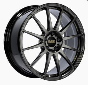 BBS FS 19x9.5 5x112 ET45 Diamond Black Wheel -82mm PFS/Clip Required