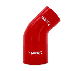 Mishimoto Silicone Reducer Coupler 45 Degree 3in to 3.5in - Red