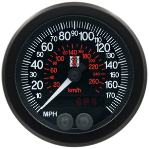 Autometer Stack Instruments 88mm 0-180 MPH 290 KM/H GPS Speedometer - Black