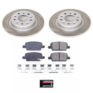 Power Stop 16-22 Chevrolet Malibu Rear Semi-Coated Rotor Kit