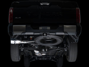 AWE 0FG Exhaust for 3rd Gen Toyota Tundra - Dual Chrome Silver Tips