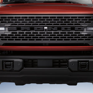 Ford Racing 2021+ Bronco Grille Lettering Overlay Kit - Black