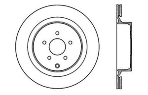 StopTech 09 Infiniti FX50 SportStop Slotted & Drilled Rear Right Rotor