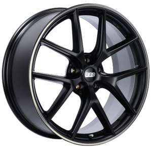 BBS CI-R 19x9 5x120 ET48 Satin Black Polished Rim Protector Wheel -82mm PFS/Clip Required