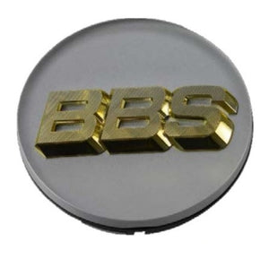 BBS Center Cap 70.6mm White/Gold (3-tab)