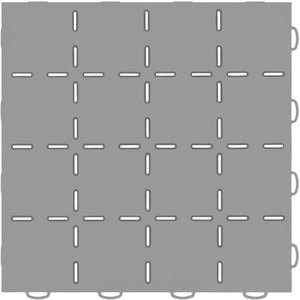 WeatherTech TechFloor - 12in X 12in Tiles - Grey/Black **Order in Qtys of 10