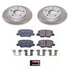 Power Stop 14-16 Mazda 3 Rear Semi-Coated Rotor Kit