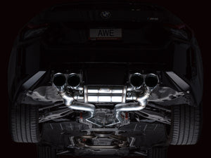 AWE Tuning 23-24 BMW G87 M2 Track Edition Exhaust - Chrome Silver Tips