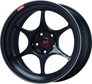 Enkei PF06 18x7.5 5x100 48 Offset 75mm Bore Black Machined Wheel