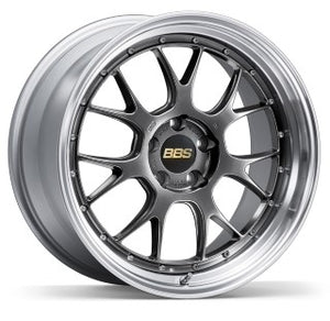 BBS LM-R 20x10 5x112 ET12 Diamond Black Center / Diamond Cut Lip Wheel -82mm PFS/Clip Required