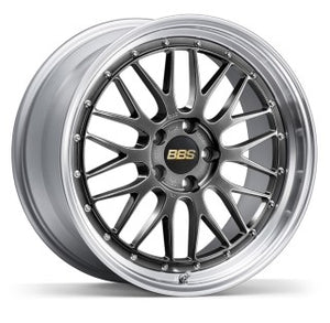 BBS LM 19x9.5 5x114.3 ET45 PFS Diamond Black Center Diamond-Cut Rim Wheel - PFS/Clip Req
